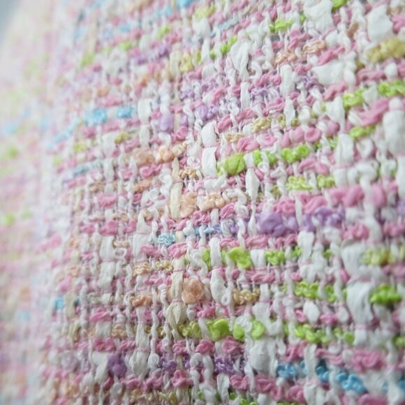 NWT Supply & Demand Pink Rainbow Pastel Bouclé Coat Made in USA of French Fabric - Picture 10 of 16